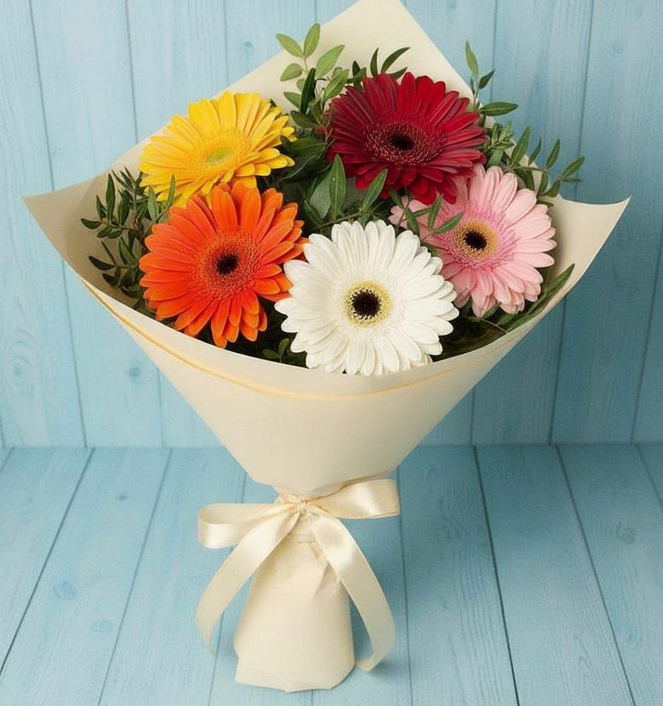 Букет цветов из: Герберы в Крапивна