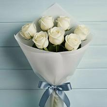 Букет 7 Белых роз Эдлесс Лав #REPLACE_PRED# Крапивна