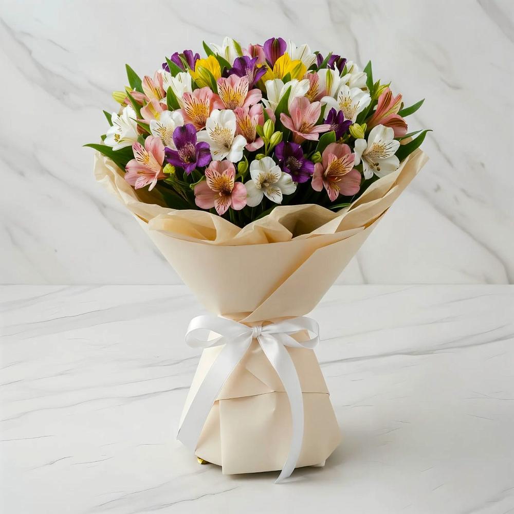 Букет цветов из: Альстромерии в Крапивна