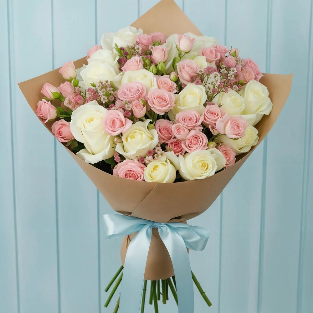 Букет цветов из: Розы в Крапивна