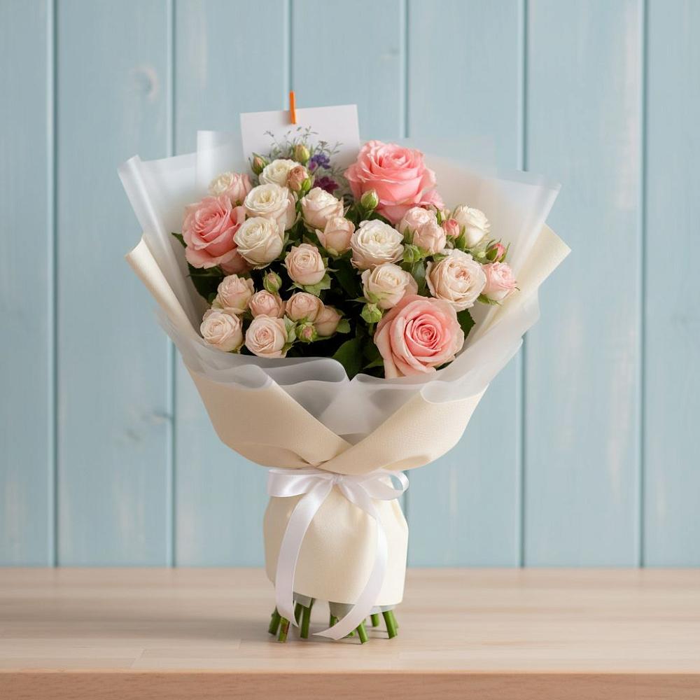 Букет цветов из: Розы в Крапивна