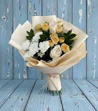 Букет цветов из:  Розы и Хризантемы #REPLACE_PRED# Крапивна