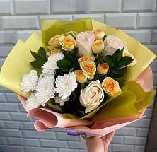 Букет цветов из:  Розы и Хризантемы #REPLACE_PRED# Крапивна