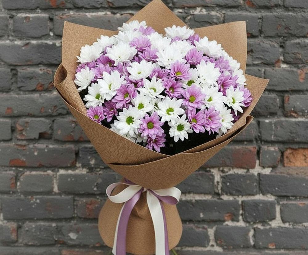 Букет цветов из: Хризантемы в Крапивна