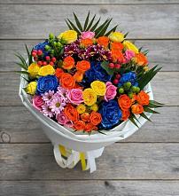 Букет цветов из:  Розы и Хризантемы в Крапивна