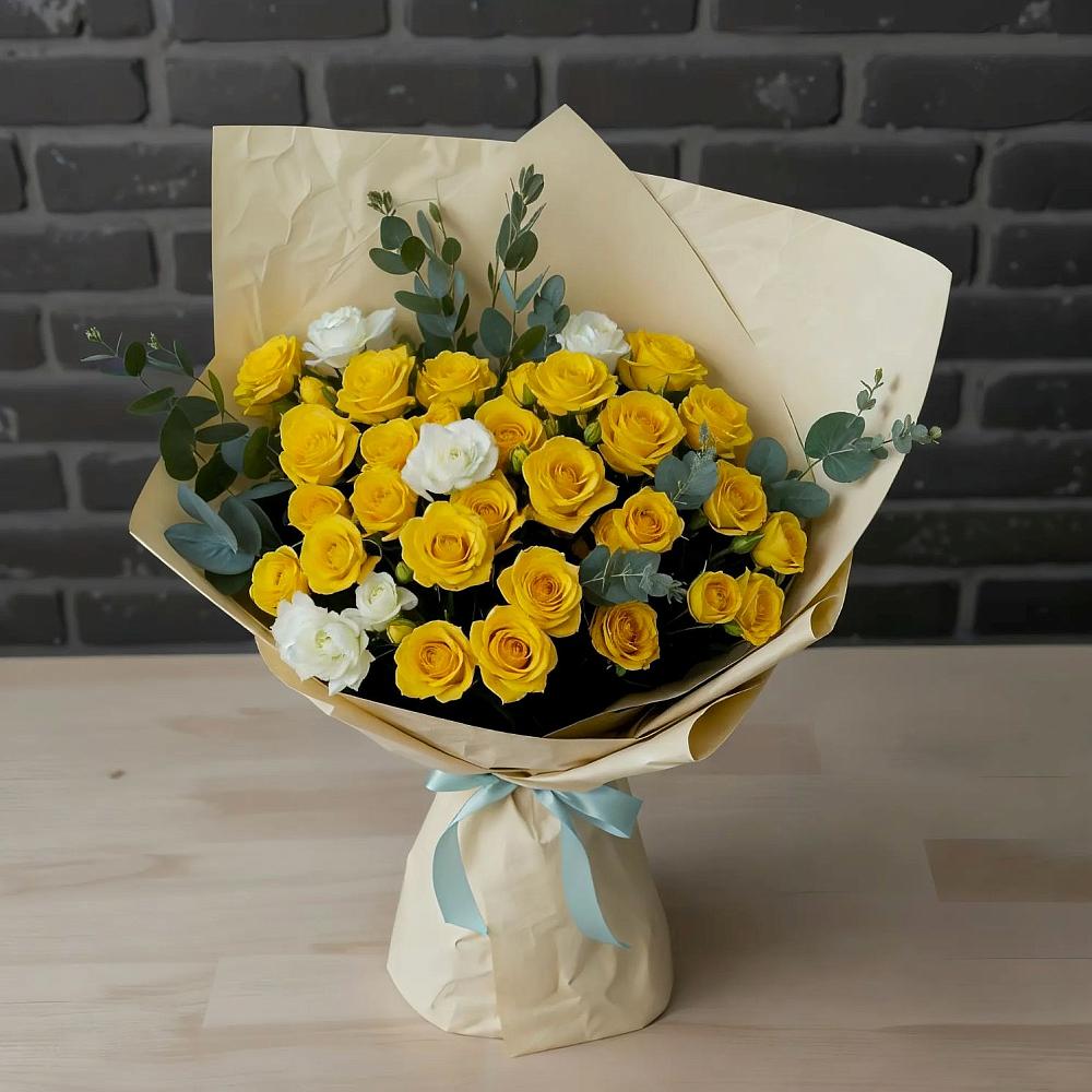 Букет цветов из: Розы в Крапивна