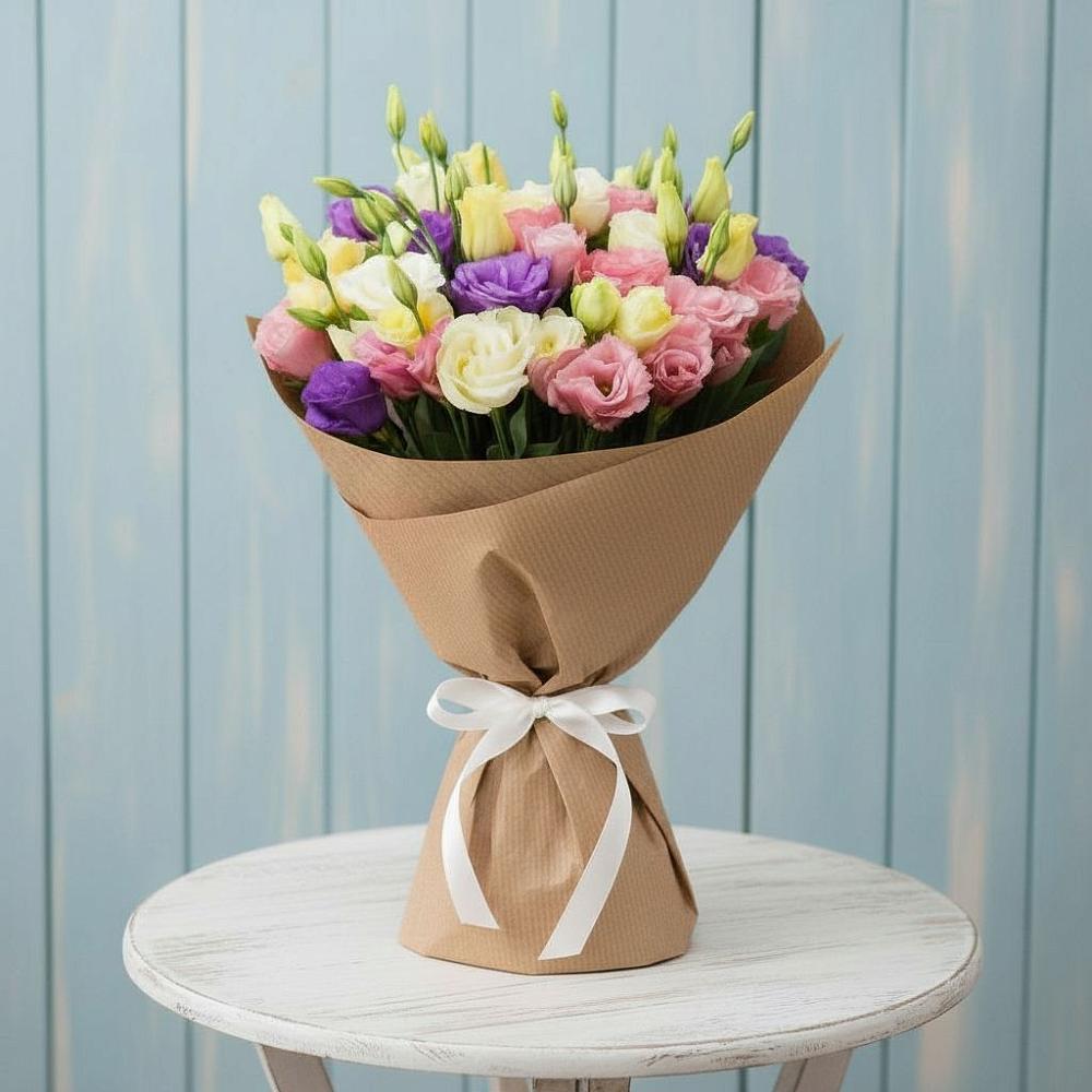 Букет цветов из: Лизиантусы в Крапивна