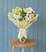 Букет цветов из:  Хризантемы и Розы #REPLACE_PRED# Крапивна