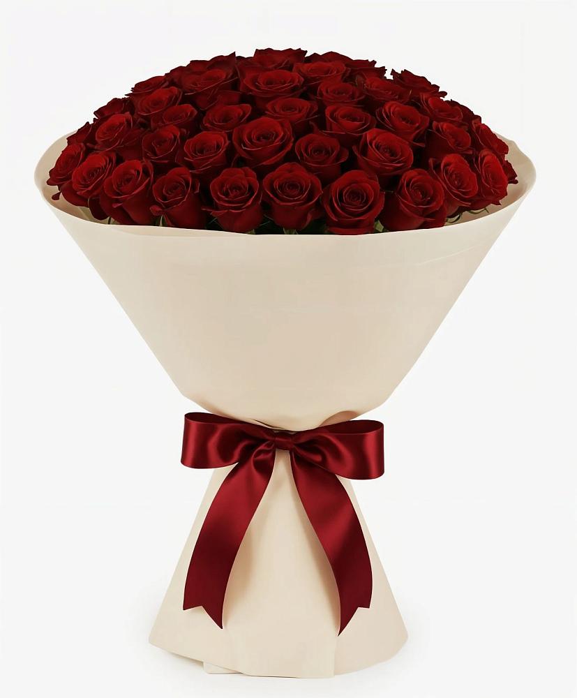 Букет 101 Бордовая роза Блэк Бакарра в Крапивна