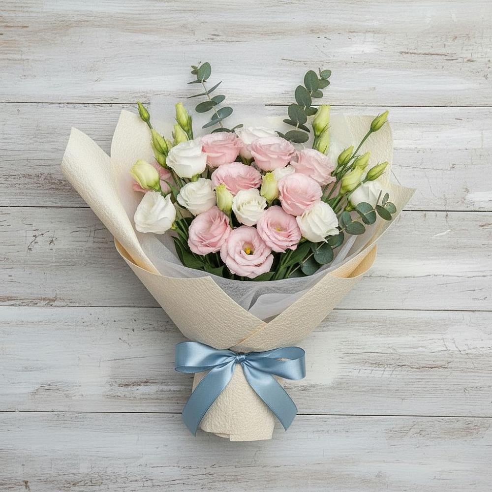 Букет цветов из: Лизиантусы в Крапивна